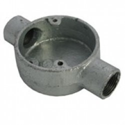 Conduit Box 20mm Through Galv